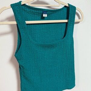 Old Navy Teal Textured Tank Top